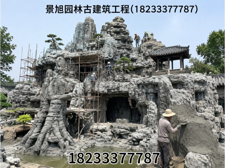 满城区仿古牌楼展示图